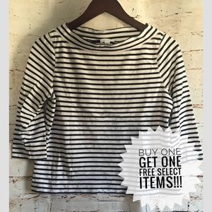 J. Jill Striped Boatneck Tee
